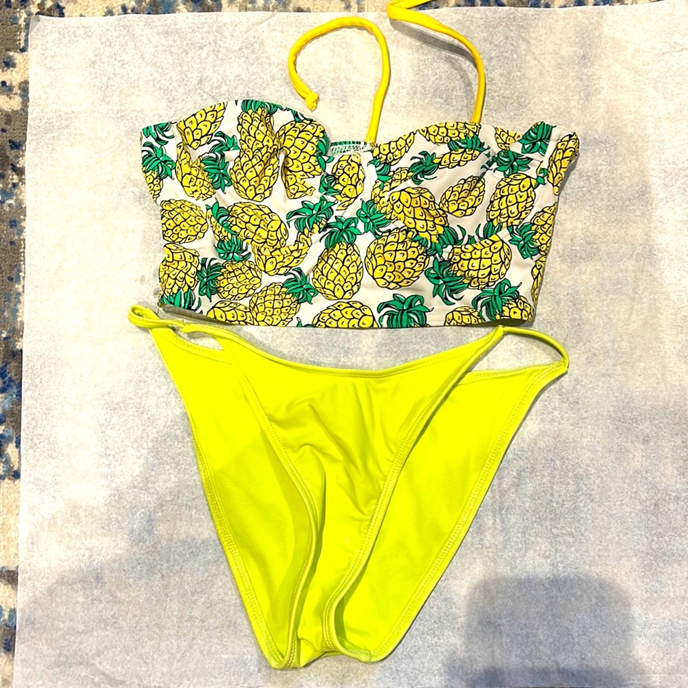 Cute pineapple two piece
